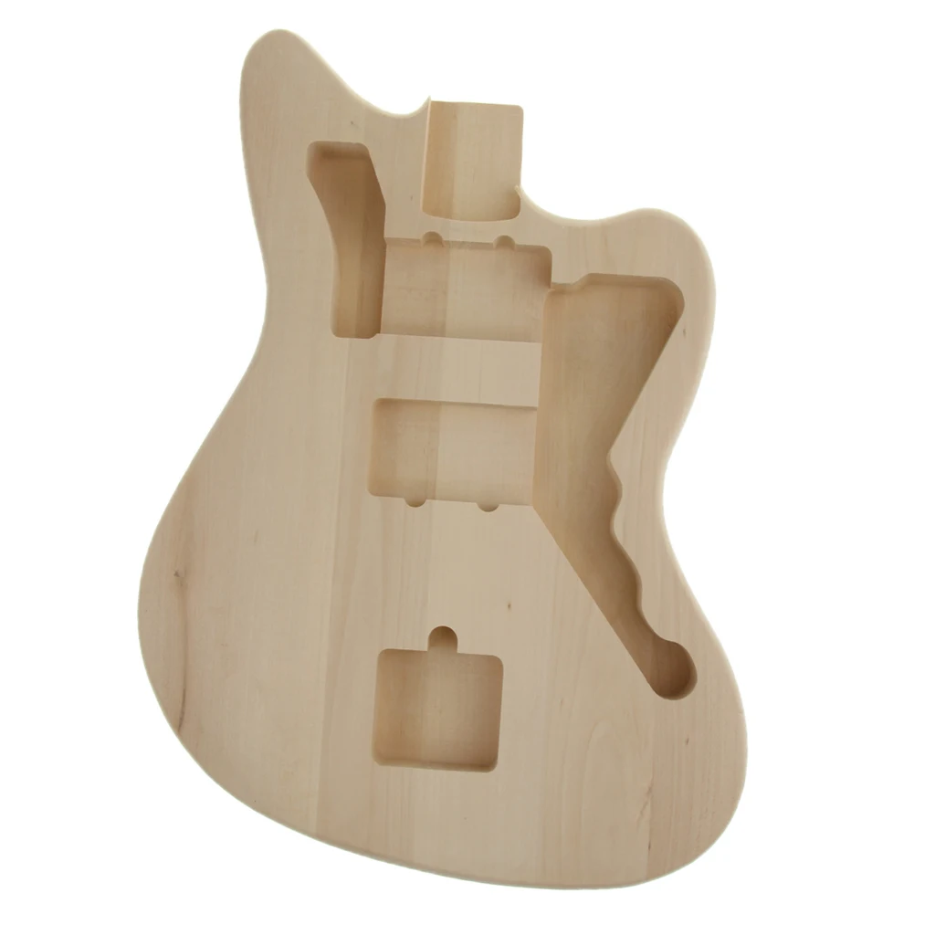 Electric Guitar Unfinished Body, Wood DIY Musical Instrument Accessory Electric Guitar Unfinished Body, Wood DIY Musical Instrument Accessory