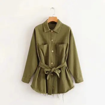 HCBLESS 2019 autumn women's new hem edging waist bandwidth loose coat female fashion jacket
HCBLESS 2019 autumn women's new hem edging waist bandwidth loose coat female fashion jacket