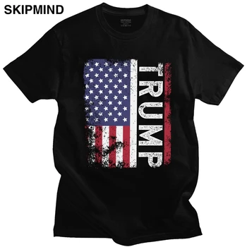 Vintage American Flag Keep America Great T Shirt Men Short Sleeve Donald Trump For President T-shirt USA 2020 Republican Tee Top
Vintage American Flag Keep America Great T Shirt Men Short Sleeve Donald Trump For President T-shirt USA 2020 Republican Tee Top