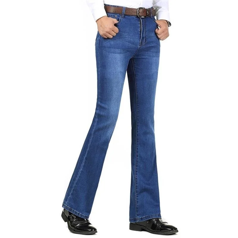 Бесплатная доставка 2021 мужские джинсы деловые Casual утепленные со средней
