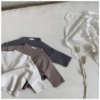 Autumn Winter Boys Girls Regular Korean Style Cotton Kid T-Shirt Round Neck Long Sleeve Solid Color Warm and Fashionable
Autumn Winter Boys Girls Regular Korean Style Cotton Kid T-Shirt Round Neck Long Sleeve Solid Color Warm and Fashionable
