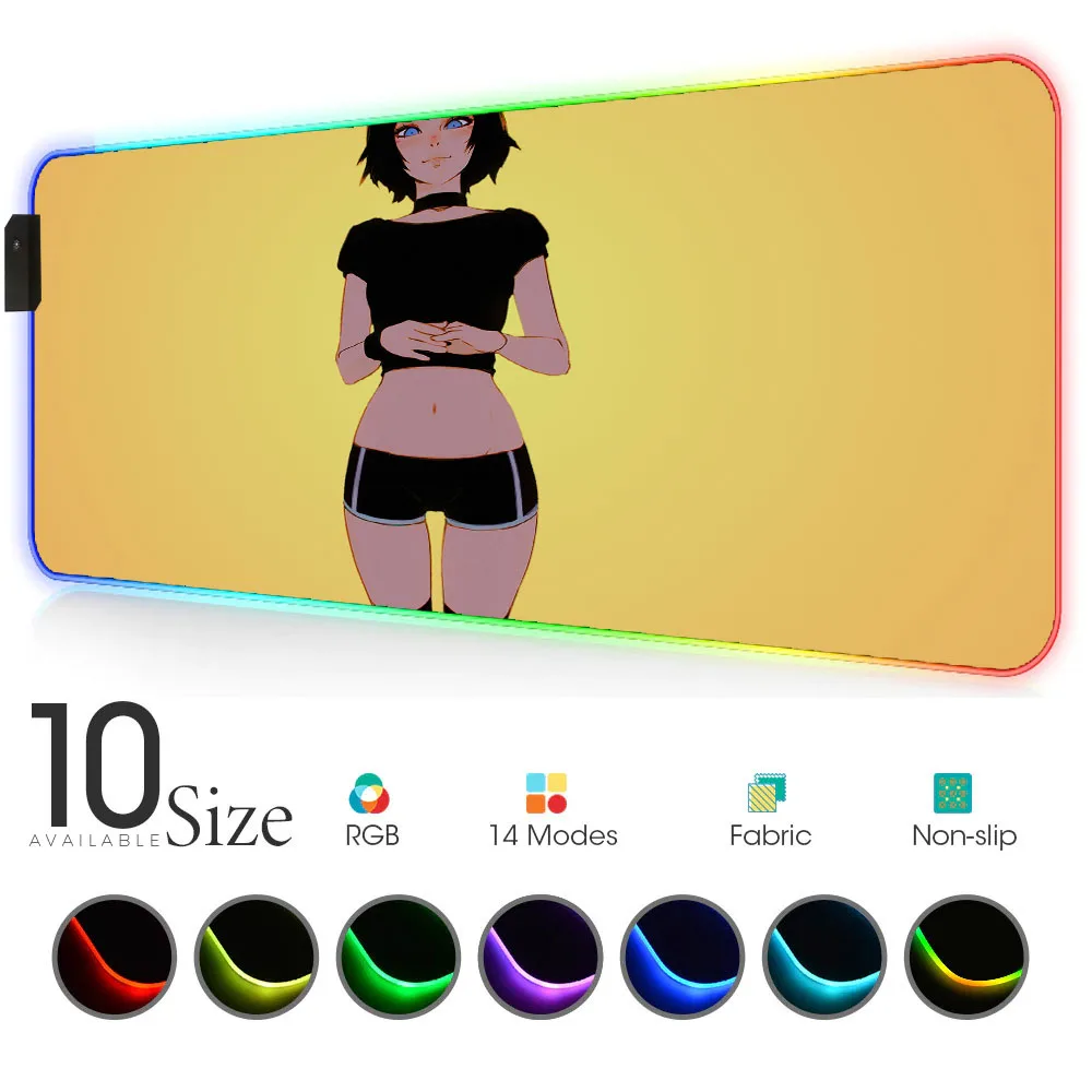RGB Mouse Pad Black Gamer Accessories Life Large LED MousePad XL Gaming Desk Mats 90x40cm/80x30cm PC Desk Play Mat with Backlit
RGB Mouse Pad Black Gamer Accessories Life Large LED MousePad XL Gaming Desk Mats 90x40cm/80x30cm PC Desk Play Mat with Backlit