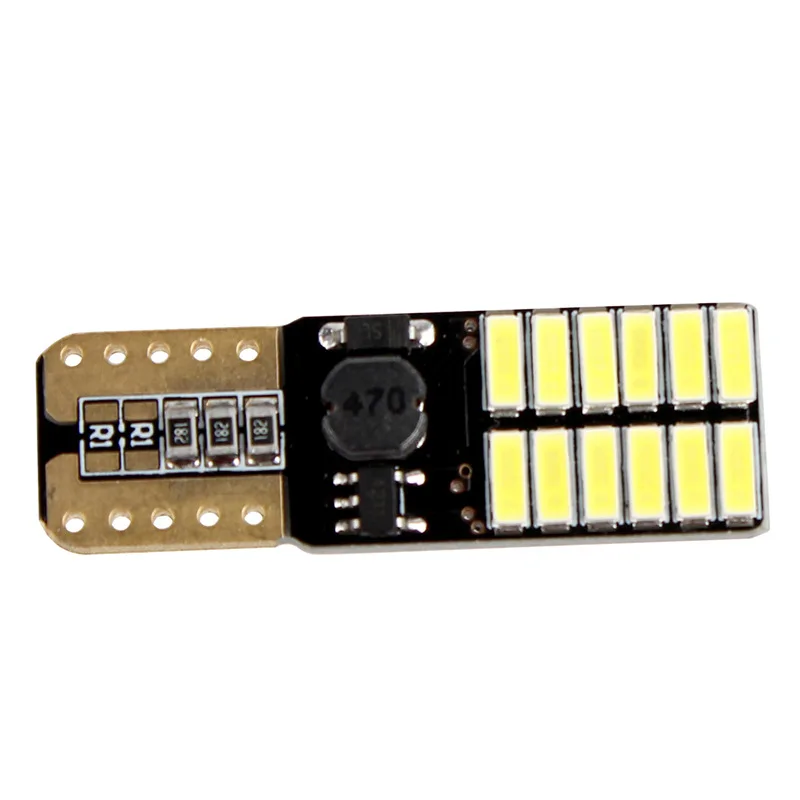 

New Style LED T10 Width Lamp 4014 24SMD Highlight Decoding Constant Current Electrodeless License Plate Light W5W Car Tail Light