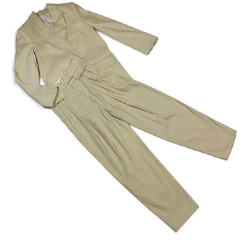 High Street Casual Long Blazer Pants 2020 Autumn New Arrival Top Quality Khaki Light Blue Long Sleeve Women Blazers Trousers
High Street Casual Long Blazer Pants 2020 Autumn New Arrival Top Quality Khaki Light Blue Long Sleeve Women Blazers Trousers