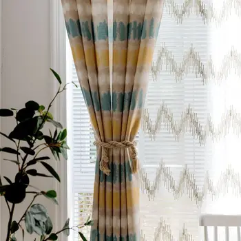Simple Modern Idyllic Curtains for Living Room Bedroom Nordic Style Horizontal Stripe Wave Floor Cotton Linen Printed Curtains
Simple Modern Idyllic Curtains for Living Room Bedroom Nordic Style Horizontal Stripe Wave Floor Cotton Linen Printed Curtains