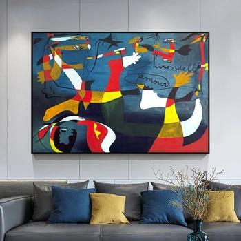 Joan Miro Famous Abstract Oil Paintings Print on Canvas Wall Art Posters for Modern Home Living Room Decor 
Joan Miro Famous Abstract Oil Paintings Print on Canvas Wall Art Posters for Modern Home Living Room Decor