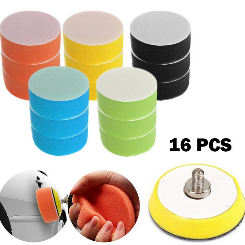 16Pcs/Set Polishing Pad For Car Polisher 2 Inch 50mm Polishing Circle Buffing Pad Tool Kit For Car Polisher Wax Pulidora Auto
16Pcs/Set Polishing Pad For Car Polisher 2 Inch 50mm Polishing Circle Buffing Pad Tool Kit For Car Polisher Wax Pulidora Auto