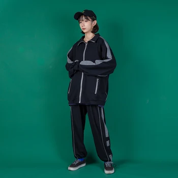 Women Two Piece Set Top and Pants Loose Casual Zipper Jacket Track Suit Streetwear Hip Hop Harem Pants Outfits Female Sweatsuit
Women Two Piece Set Top and Pants Loose Casual Zipper Jacket Track Suit Streetwear Hip Hop Harem Pants Outfits Female Sweatsuit