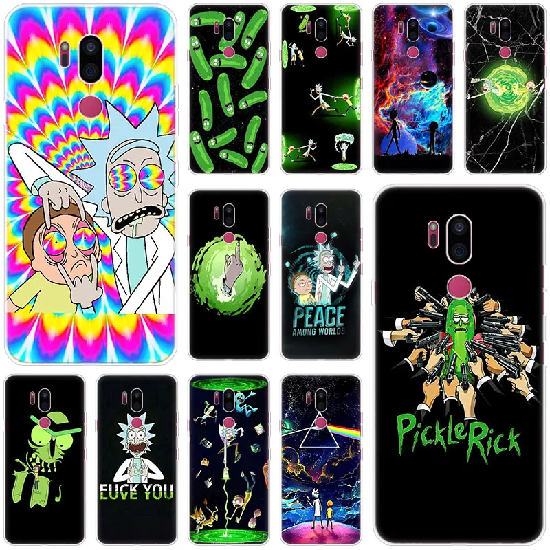 

Rick and Morty Soft Silicone Case For LG G5 G6 Mini G7 G8 G8S V20 V30 V40 V50 ThinQ Q6 Q7 Q8 Q9 Q60 W10 W30 Aristo 2 X Power 2 3