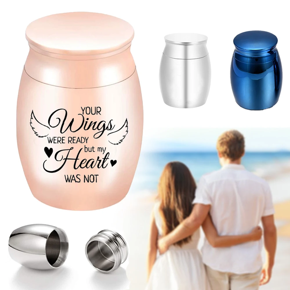 Angel wings cremation urn for ashes keepsake aluminum alloy ashes jar to commemorate the beloved -Your wings were ready
Angel wings cremation urn for ashes keepsake aluminum alloy ashes jar to commemorate the beloved -Your wings were ready