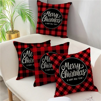 Nanacoba Red Plaid Cushion Cover Merry Christmas Pillow Cases Linen Throw Pillow Cover Sofa Pillowcase Decoration for Home Decor
Nanacoba Red Plaid Cushion Cover Merry Christmas Pillow Cases Linen Throw Pillow Cover Sofa Pillowcase Decoration for Home Decor