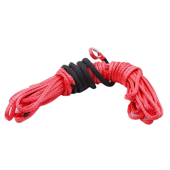 Hot Sale Practical Red Car Winch Rope Synthetic Fiber Cable Line Ultra-high Molecular Durable Traction Rope Towing Ropes 
Hot Sale Practical Red Car Winch Rope Synthetic Fiber Cable Line Ultra-high Molecular Durable Traction Rope Towing Ropes