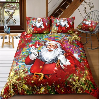 Christmas bedding Set Red Santa Claus Gold Snowflake Printed Duvet Cover Set Pillowcase Adult Kids Twin Queen Size Bed Linen Set
Christmas bedding Set Red Santa Claus Gold Snowflake Printed Duvet Cover Set Pillowcase Adult Kids Twin Queen Size Bed Linen Set