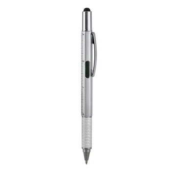 Multifunction Touch Screen Stylus Pen with Spirit Level Ruler Screwdriver (Silver)
Multifunction Touch Screen Stylus Pen with Spirit Level Ruler Screwdriver (Silver)