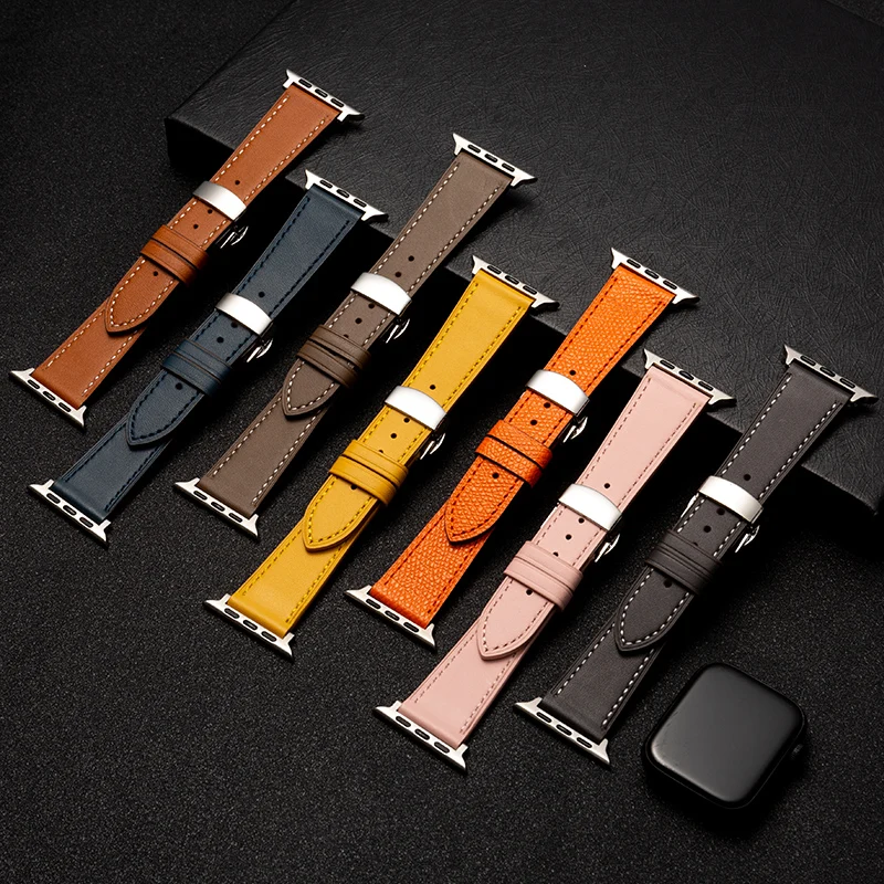 Новый кожаный ремешок подходит для iWatch Apple Watch 38 мм 40 мм 42 мм 44 мм серии ремешок с двойной пряжкой-бабочкой
Новый кожаный ремешок подходит для iWatch Apple Watch 38 мм 40 мм 42 мм 44 мм серии ремешок с двойной пряжкой-бабочкой