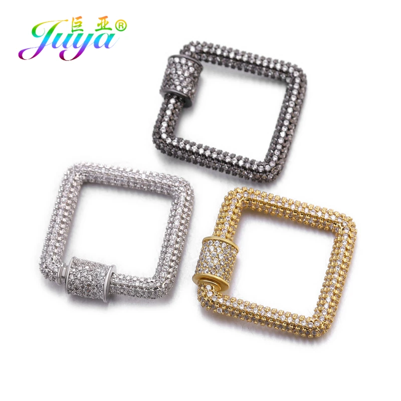 Juya DIY Luxury Jewelry Making Supplies Handmade Pendant Cubic Zirconia Square Fastener Hooks Screw Clasps Accessories Wholesale
Juya DIY Luxury Jewelry Making Supplies Handmade Pendant Cubic Zirconia Square Fastener Hooks Screw Clasps Accessories Wholesale