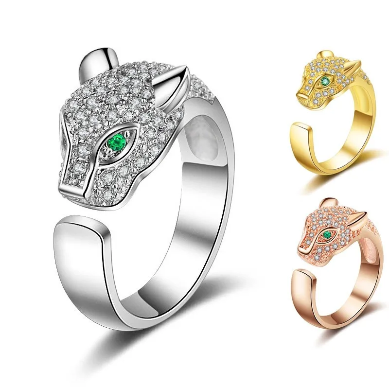 Leopard Ring Luxury Rose Gold Open Wedding Rings Women Europe Style Zircon Punk Rings Exaggerated Adjustable Engagement Jewelry
Leopard Ring Luxury Rose Gold Open Wedding Rings Women Europe Style Zircon Punk Rings Exaggerated Adjustable Engagement Jewelry