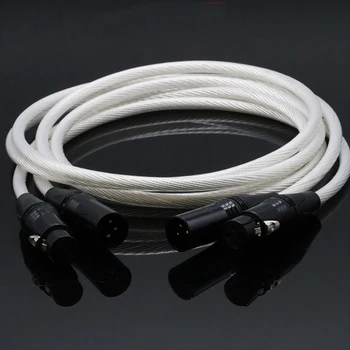 Audiocrast Pair Hifi neutrik XLR Cable Hi-end pure silver Plated 5NOCC cable Hifi 2 XLR Male to 2 XLR Female Cable Balance line
Audiocrast Pair Hifi neutrik XLR Cable Hi-end pure silver Plated 5NOCC cable Hifi 2 XLR Male to 2 XLR Female Cable Balance line