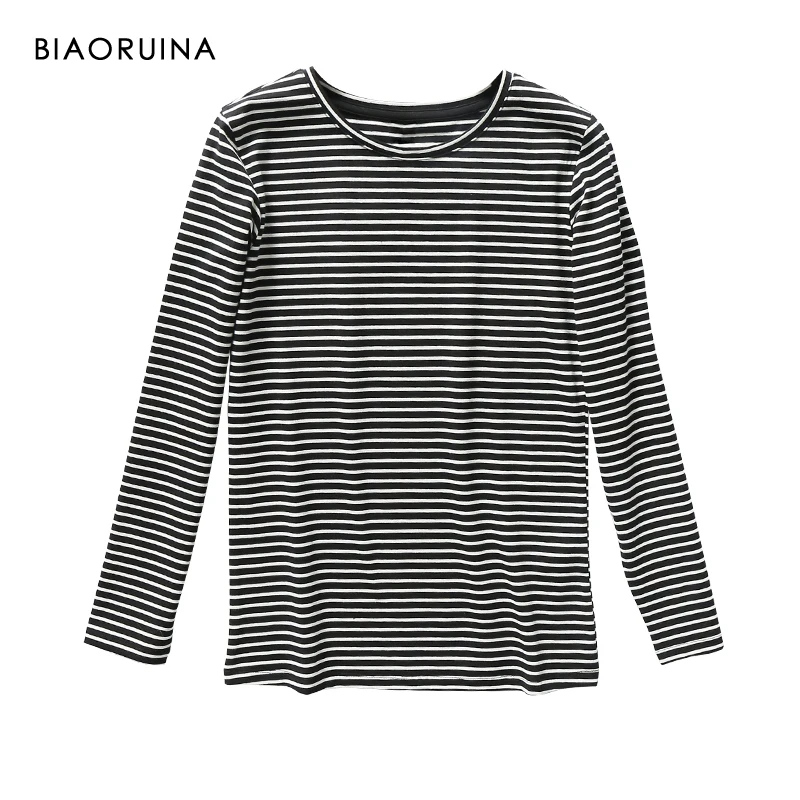 BIAORUINA 5 Color Women's Liocel Basic All-match T-shirt O-neck Long Sleeve Female Casual Stretching Tops Autumn New Arrival
BIAORUINA 5 Color Women's Liocel Basic All-match T-shirt O-neck Long Sleeve Female Casual Stretching Tops Autumn New Arrival
