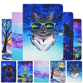 For Huawei T3 9.6 Honor Play Pad 2 Case Cartoon Cat Thin Leather Cover For Huawei MediaPad T3 10 AGS-W09 AGS-L09 Cover Cases