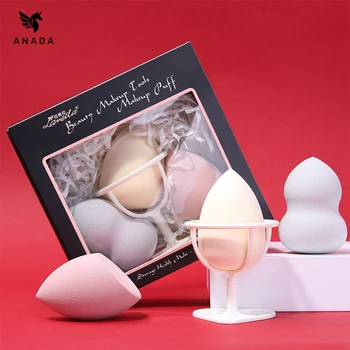 ANADA Makeup Sponge Holder Set Professional Cosmetic Puff For Foundation Concealer Cream Make Up Soft Puff Blender
ANADA Makeup Sponge Holder Set Professional Cosmetic Puff For Foundation Concealer Cream Make Up Soft Puff Blender