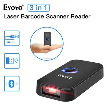 Eyoyo 1D Bluetooth Barcode Scanner BT 2.4G Wireless Bar Code Reader Portable Scanner Work with Windows
Eyoyo 1D Bluetooth Barcode Scanner BT 2.4G Wireless Bar Code Reader Portable Scanner Work with Windows