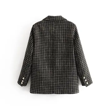 Plaid Tweed Blazer Vintage Women Long Sleeve Single Breasted Suit Jacket Female Outwear Office Lady Blazers Feminino
Plaid Tweed Blazer Vintage Women Long Sleeve Single Breasted Suit Jacket Female Outwear Office Lady Blazers Feminino