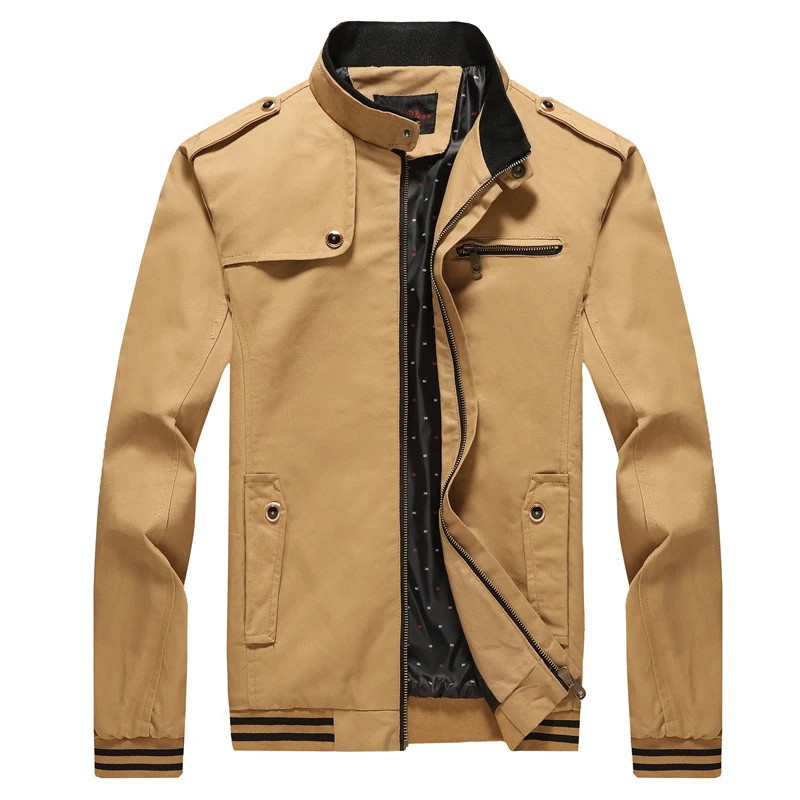 Thoshine Brand Spring Autumn Men Cotton Jackets Slim Fit Solid Color Pockets Buttons Male Fashion Outerwear Jacket Brand Coats
Thoshine Brand Spring Autumn Men Cotton Jackets Slim Fit Solid Color Pockets Buttons Male Fashion Outerwear Jacket Brand Coats
