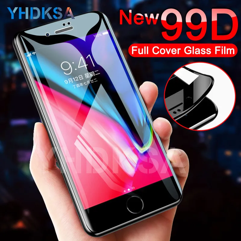 New 99D Full Cover Tempered Glass For iPhone 8 7 6 6s Plus Screen Protector For iPhone X XR XS 11 Pro Max Protective Glass Film
New 99D Full Cover Tempered Glass For iPhone 8 7 6 6s Plus Screen Protector For iPhone X XR XS 11 Pro Max Protective Glass Film
