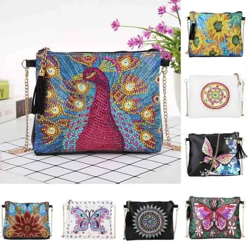 Bag Women Fashion Diy Diamond Embroidery Leather Crossbody Bags Chain Shoulder Bag Сумка Женская 2020 
Bag Women Fashion Diy Diamond Embroidery Leather Crossbody Bags Chain Shoulder Bag Сумка Женская 2020