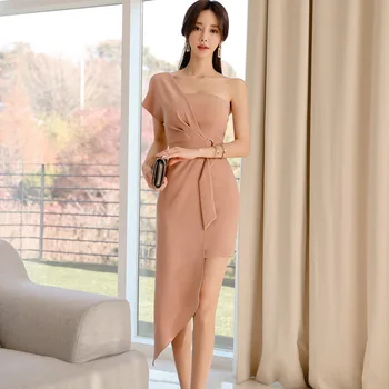 Elegant Women Patchwork Strapless Evening Dress Sexy Work Office One Shoulder Short Sleeve Sheath Slim Dress Sukienka Koktajlowa
Elegant Women Patchwork Strapless Evening Dress Sexy Work Office One Shoulder Short Sleeve Sheath Slim Dress Sukienka Koktajlowa