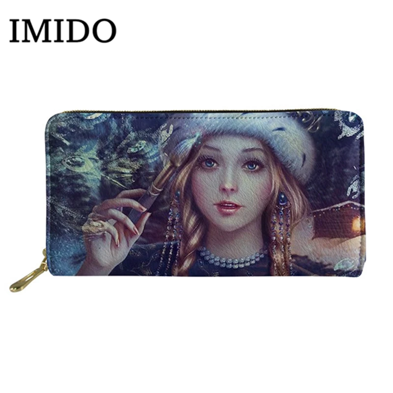 IMIDO Cartoon Long Wallet for Women Purses Girls Snow Maiden Print Coin Purse Card Holder PU Leather Wallet Female Brand Wallet
IMIDO Cartoon Long Wallet for Women Purses Girls Snow Maiden Print Coin Purse Card Holder PU Leather Wallet Female Brand Wallet