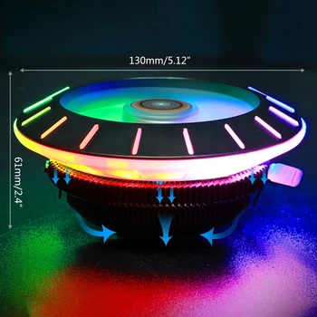 120MM 12V 3Pin 2000 RPM LED RGB Gaming CPU Fan Computer Cooler PC Radiator Colorful Light Desktop Cooling Hydraumatic Bearing Si
120MM 12V 3Pin 2000 RPM LED RGB Gaming CPU Fan Computer Cooler PC Radiator Colorful Light Desktop Cooling Hydraumatic Bearing Si