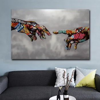 Graffiti Art Canvas Painting Street Art Hand Posters and Prints on Canvas Wall Art Picture for Living Room Home Design Decor
Graffiti Art Canvas Painting Street Art Hand Posters and Prints on Canvas Wall Art Picture for Living Room Home Design Decor
