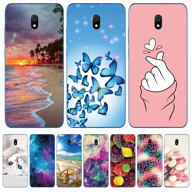 Силиконовый чехол для xiaomi redmi 8a s полная защита мягкая задняя крышка из ТПУ на