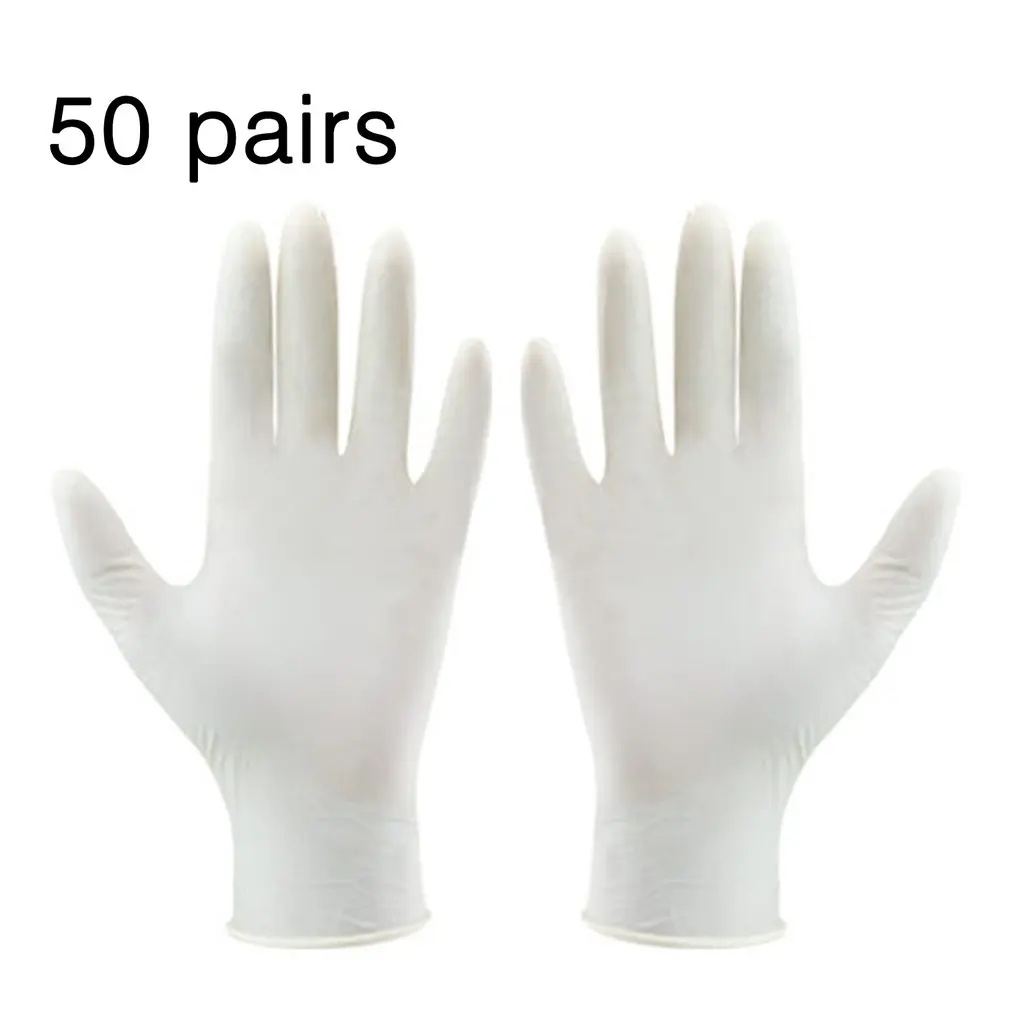 50 Pair A level Disposable Latex Gloves Electronic Factory Laboratory Gloves Disposable Working Gloves 2019 NEW Arrival