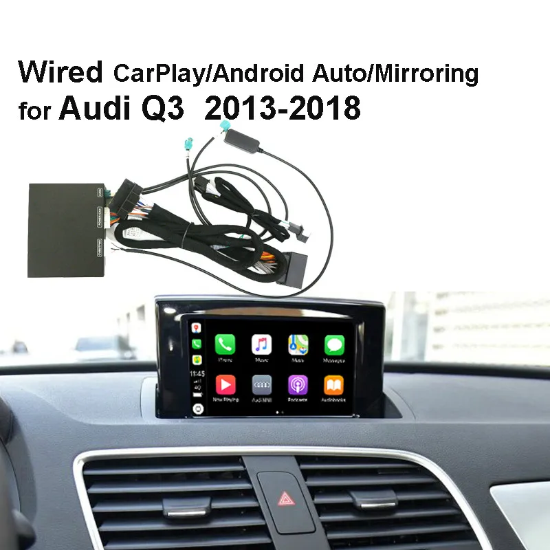 Wired Apple Carplay Decoder for Audi Q3 MMI 2013-2018 muItimedia interface Android auto Retrofit Kit digital car 12v tv tuner
Wired Apple Carplay Decoder for Audi Q3 MMI 2013-2018 muItimedia interface Android auto Retrofit Kit digital car 12v tv tuner