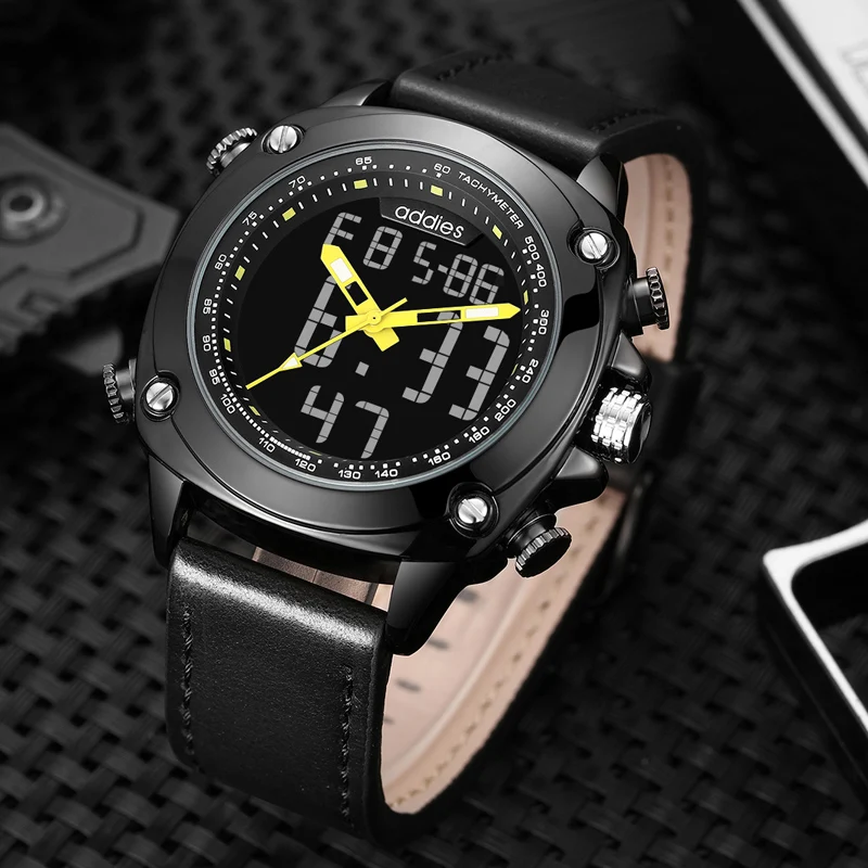 ADDIES Mens Watches New Multi-function Sports Digital Wristwatches Night Light Waterproof Outdoor Double Relogio Masculino
ADDIES Mens Watches New Multi-function Sports Digital Wristwatches Night Light Waterproof Outdoor Double Relogio Masculino