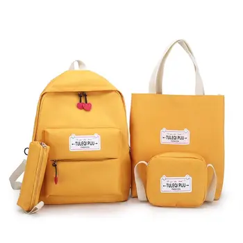 4pcs Women Backpack Sling Bag Clutch Set Handbag Daypack Shoulders Bag Schoolbag Booksack for Teenager Girls H8WD
4pcs Women Backpack Sling Bag Clutch Set Handbag Daypack Shoulders Bag Schoolbag Booksack for Teenager Girls H8WD