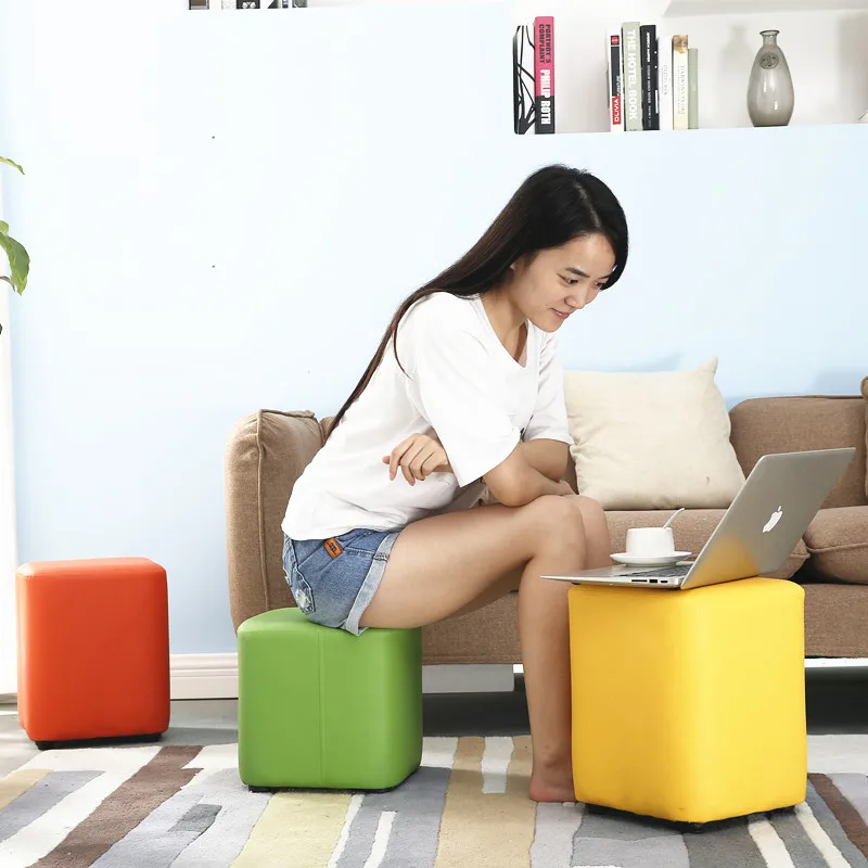 Living room Minimalist PU Leather sofa Multi-function change shoe stool High quality Solid wood Footstool Kids small sofa stools
Living room Minimalist PU Leather sofa Multi-function change shoe stool High quality Solid wood Footstool Kids small sofa stools