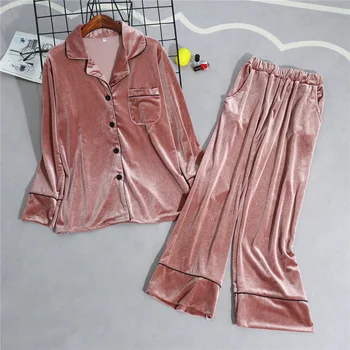 Sleep Set Keep Warm Velour Sleepwear Women Home Clothing Autumn Winter Nightgown Sexy Long Sleeve Nighewear Blue Homewear
Sleep Set Keep Warm Velour Sleepwear Women Home Clothing Autumn Winter Nightgown Sexy Long Sleeve Nighewear Blue Homewear