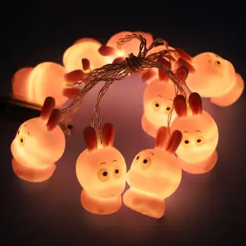 Warm White Light LED Easter Rabbit Shape String Light Copper Wire Battery Powered for Tree Upstairs Banister Party
Warm White Light LED Easter Rabbit Shape String Light Copper Wire Battery Powered for Tree Upstairs Banister Party