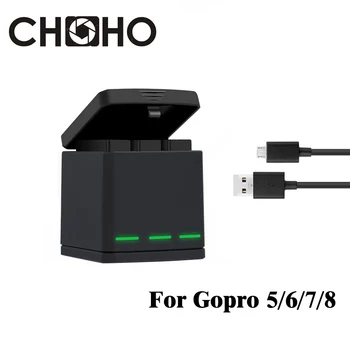 For GoPro 8 Accessories USB Battery Charger Box Three/Dual Ports + Type-C Cable for Go Pro Hero 8 7 6 5 Black Action Camera
For GoPro 8 Accessories USB Battery Charger Box Three/Dual Ports + Type-C Cable for Go Pro Hero 8 7 6 5 Black Action Camera