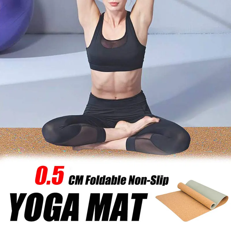 TPE Natural Cork Yoga Mat Fitness Gym Sports Mats Pilates Exercise Pads Non-slip 5mm Home Fitness Absorb Sweat Odorless Yoga Mat
TPE Natural Cork Yoga Mat Fitness Gym Sports Mats Pilates Exercise Pads Non-slip 5mm Home Fitness Absorb Sweat Odorless Yoga Mat
