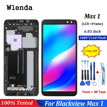 6.01"Black For Blackview Max 1 LCD Display +Touch Screen With Frame Assembly Replacement For Blackview Max1 LCD +Free tools Tape
6.01"Black For Blackview Max 1 LCD Display +Touch Screen With Frame Assembly Replacement For Blackview Max1 LCD +Free tools Tape