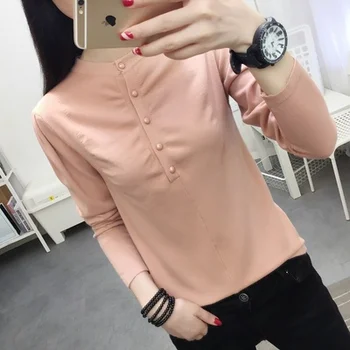 2019 autumn and winter new round neck button long-sleeved pullover women slim sweater
2019 autumn and winter new round neck button long-sleeved pullover women slim sweater