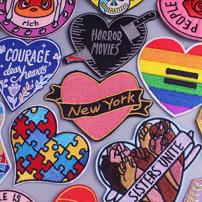 Heart-shaped Patch Cartoon Cute Applique embroidered Patches for Jacket Badge Letter Patch Iron on Patches for Clothes Sticker
Heart-shaped Patch Cartoon Cute Applique embroidered Patches for Jacket Badge Letter Patch Iron on Patches for Clothes Sticker