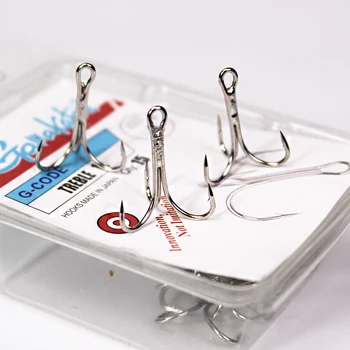 15pcs/lots 1#-14# Carbon silver G-CODE MODEL12 Treble Hooks Material Round Folded Saltwater for Bass and carp gamakatsu
15pcs/lots 1#-14# Carbon silver G-CODE MODEL12 Treble Hooks Material Round Folded Saltwater for Bass and carp gamakatsu