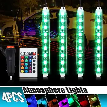 1set(4pcs) LED RGB Car Interior Atmosphere Strip Light Dash Floor Foot RGB Strip Decorative Light Multiple lighting+RF Controler
1set(4pcs) LED RGB Car Interior Atmosphere Strip Light Dash Floor Foot RGB Strip Decorative Light Multiple lighting+RF Controler