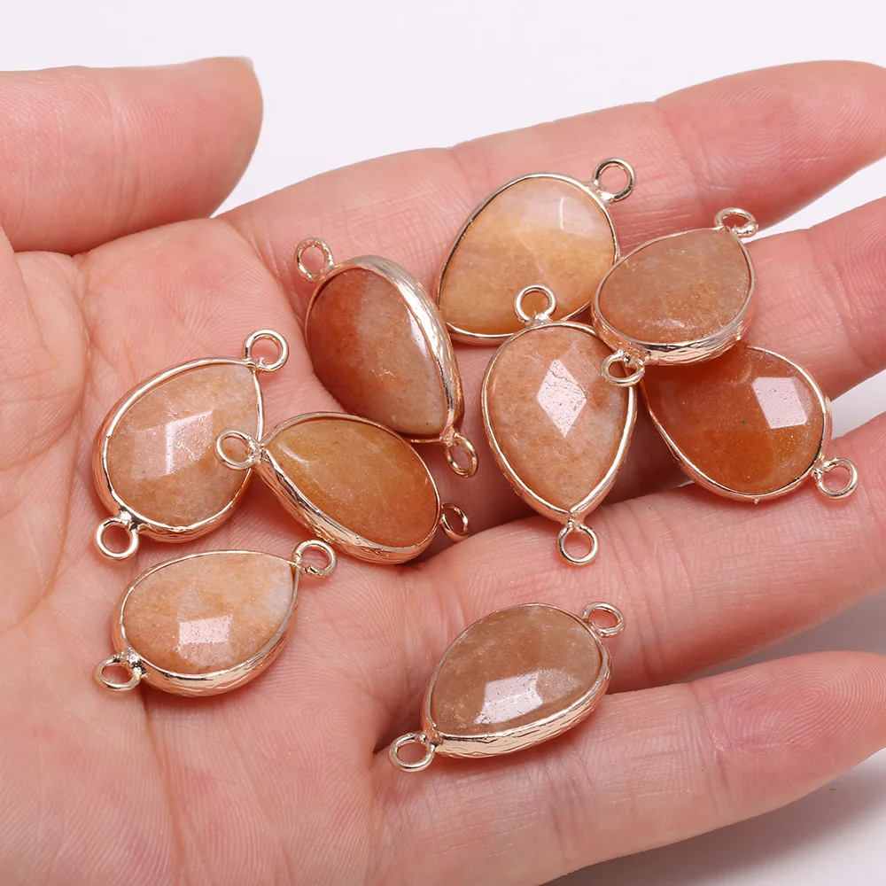 1PC Natural Stone Water Drop Shape Connector Pendant Charm Yellow Jades Double Hole DIY Bracelet Earring Necklace 14x27mm
1PC Natural Stone Water Drop Shape Connector Pendant Charm Yellow Jades Double Hole DIY Bracelet Earring Necklace 14x27mm